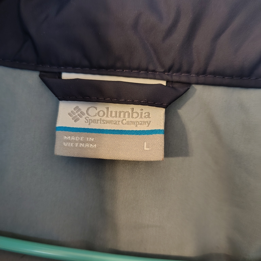 Columbia Windbreaker Jacket With Hood Blue - Picture 6 of 10